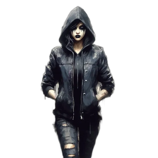 jacket, face, mask, weapon transparent PNG cut-out