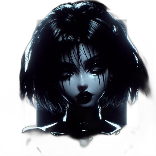 face, mask, hair, robot transparent PNG cut-out