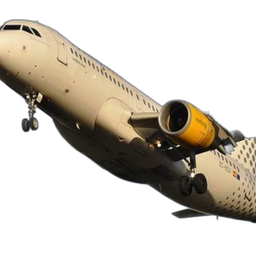 3d render, photorealistic, golden, vueling transparent PNG cut-out