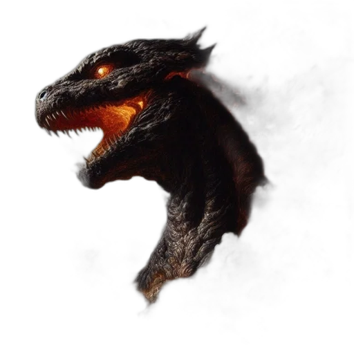 dragon, creature, animal, face transparent PNG cut-out