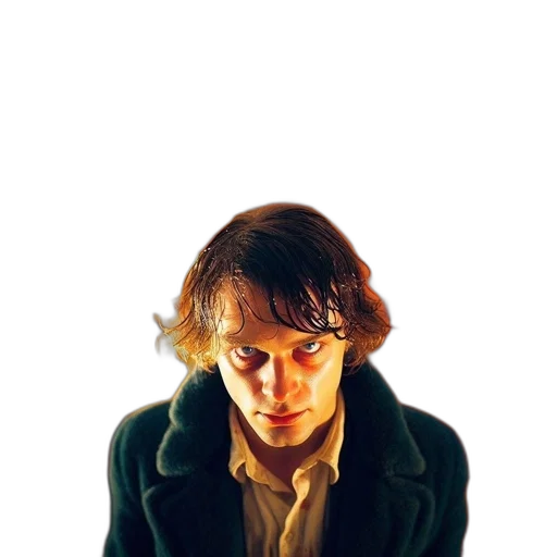 jacket, face, staff, hair transparent PNG cut-out