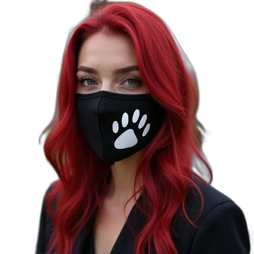 mask, face, animal, cyberpunk transparent PNG cut-out