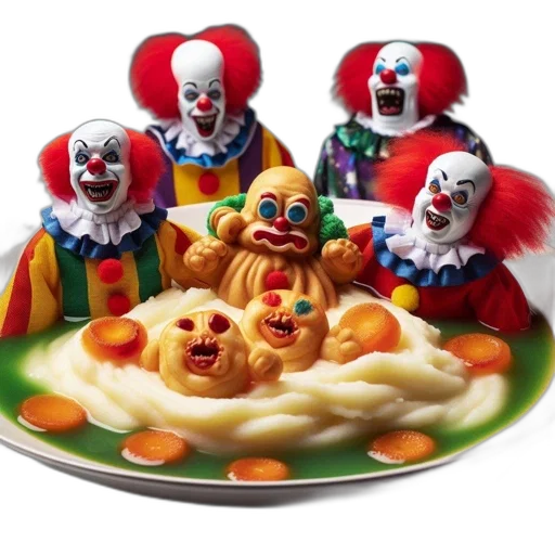 food, mask, 3d render, concept art transparent PNG cut-out