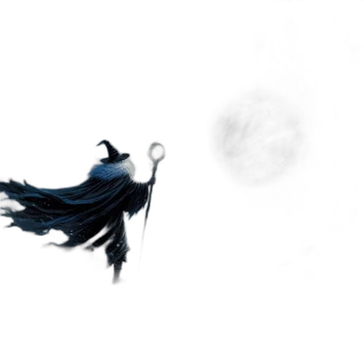 dragon, staff, mask, creature transparent PNG cut-out
