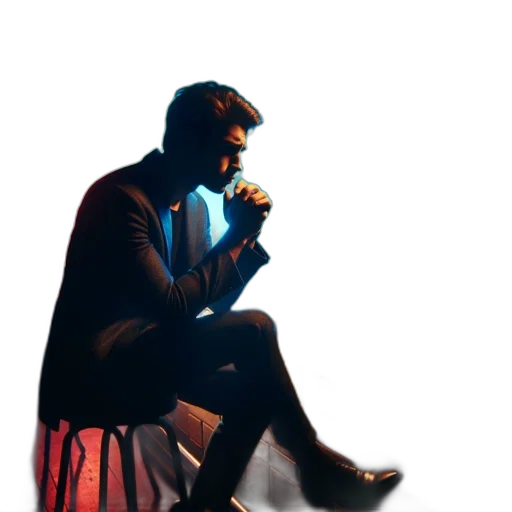 jacket, staff, concept art, comic book art transparent PNG cut-out