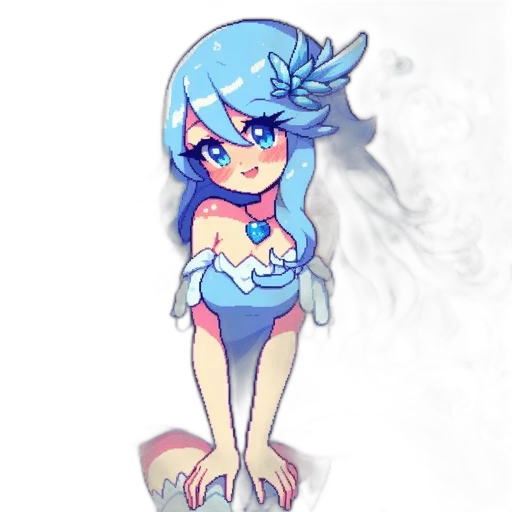 creature, dress, staff, dragon transparent PNG cut-out