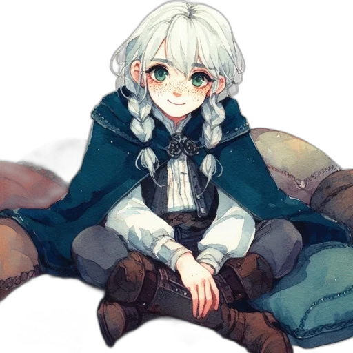 face, staff, jacket, weapon transparent PNG cut-out