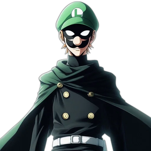 mask, hat, comic book art, anime transparent PNG cut-out
