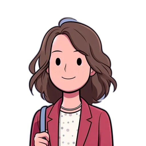 staff, jacket, face, hair transparent PNG cut-out