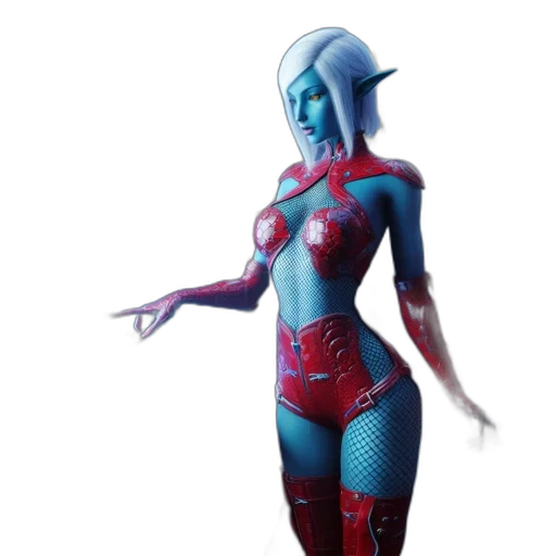 robot, dress, concept art, 3d render transparent PNG cut-out