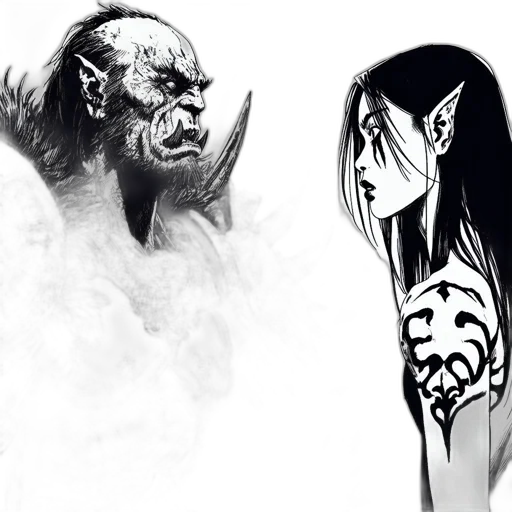 mask, creature, concept art, fantasy art transparent PNG cut-out