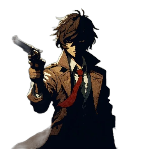 weapon, staff, jacket, concept art transparent PNG cut-out