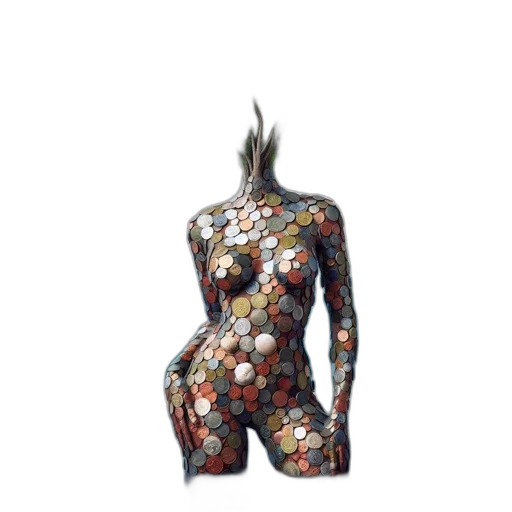 dress, jacket, jewelry, robot transparent PNG cut-out
