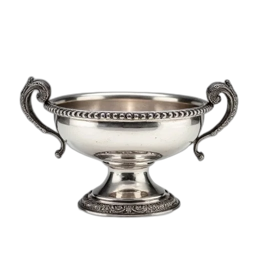 crown, jewelry, silver, bowl transparent PNG cut-out