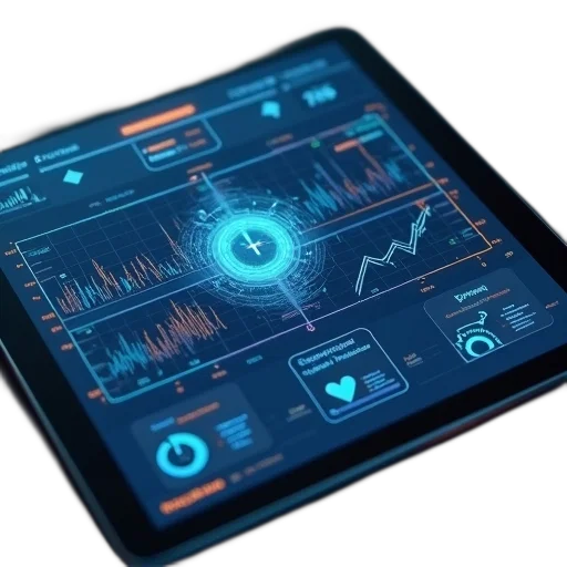 cyberpunk, tablet, diagnosis, concept transparent PNG cut-out