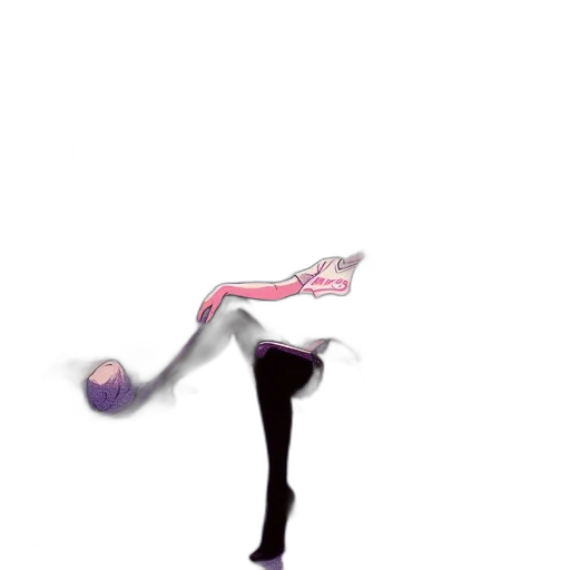 hair, creature, staff, weapon transparent PNG cut-out