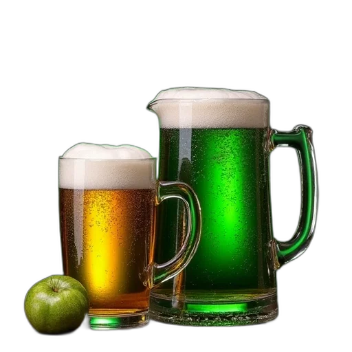 food, photorealistic, 3d render, green transparent PNG cut-out