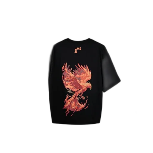 dragon, black, t-shirt, colorful transparent PNG cut-out