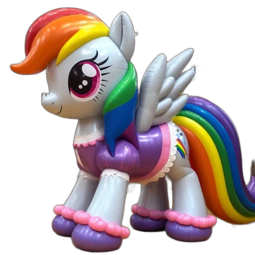 3d render, concept art, inflatable, large-scale transparent PNG cut-out