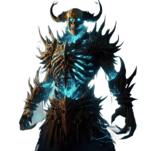 creature, mask, staff, dragon transparent PNG cut-out