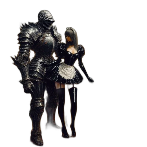 sword, weapon, dress, robot transparent PNG cut-out