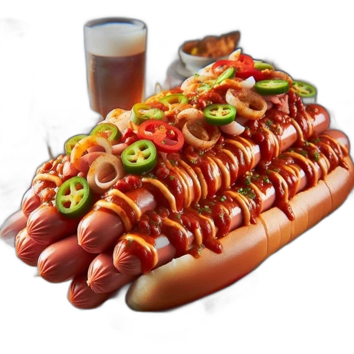food, animal, weapon, 3d render transparent PNG cut-out