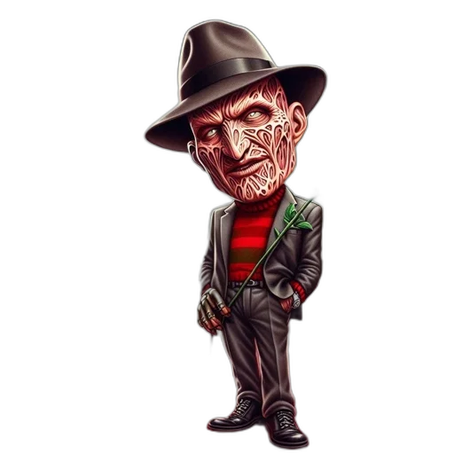 jacket, hat, face, staff transparent PNG cut-out