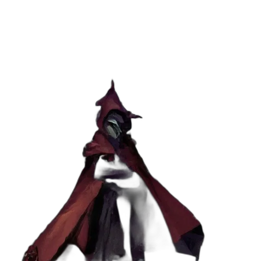 staff, mask, dress, weapon transparent PNG cut-out