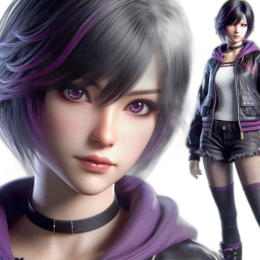 concept art, 3d render, dark, stylized transparent PNG cut-out