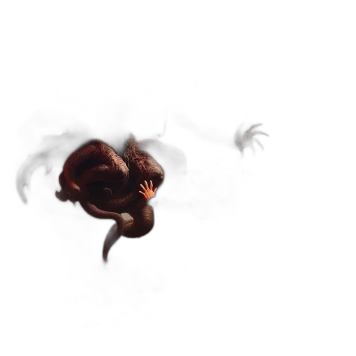 creature, dragon, animal, hair transparent PNG cut-out