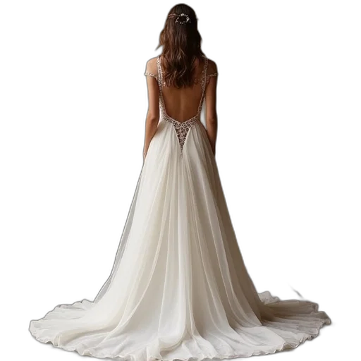 dress, jewelry, photorealistic, 3d render transparent PNG cut-out