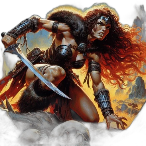 sword, comic book art, fantasy art, concept art transparent PNG cut-out