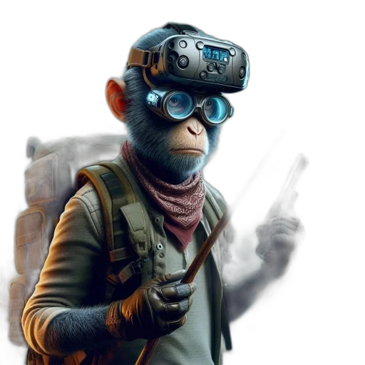 jacket, mask, weapon, face transparent PNG cut-out