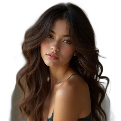 face, hair, jewelry, dress transparent PNG cut-out