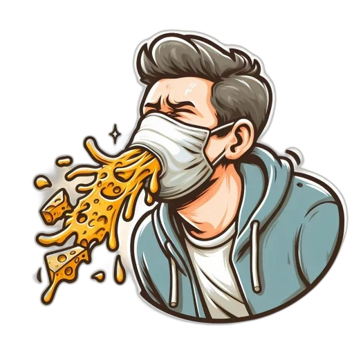 food, cartoon, comic book art, pixel art transparent PNG cut-out