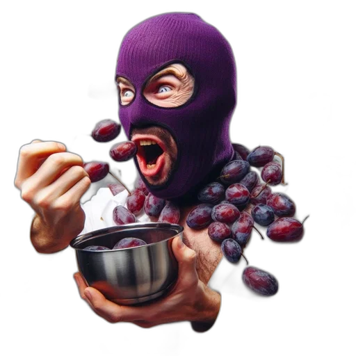 food, mask, creature, face transparent PNG cut-out