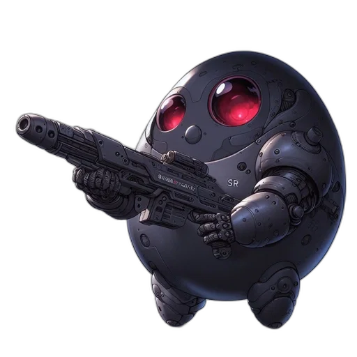 weapon, robot, mask, concept art transparent PNG cut-out