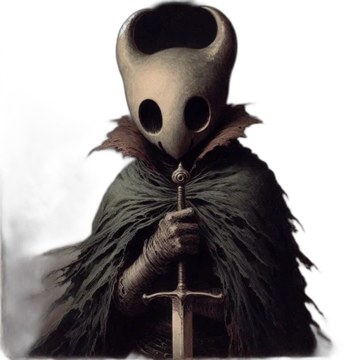 mask, staff, creature, face transparent PNG cut-out