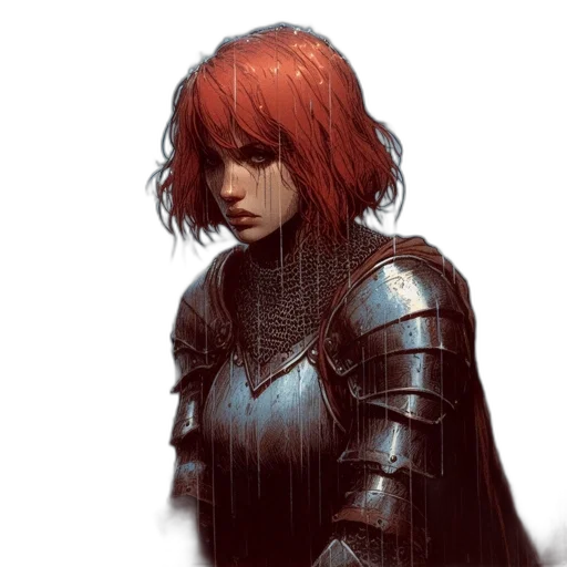 sword, face, weapon, jacket transparent PNG cut-out