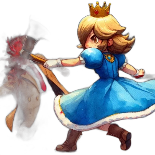 crown, dress, staff, concept art transparent PNG cut-out