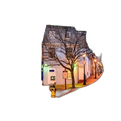building, umbrella, tree, shoes transparent PNG cut-out