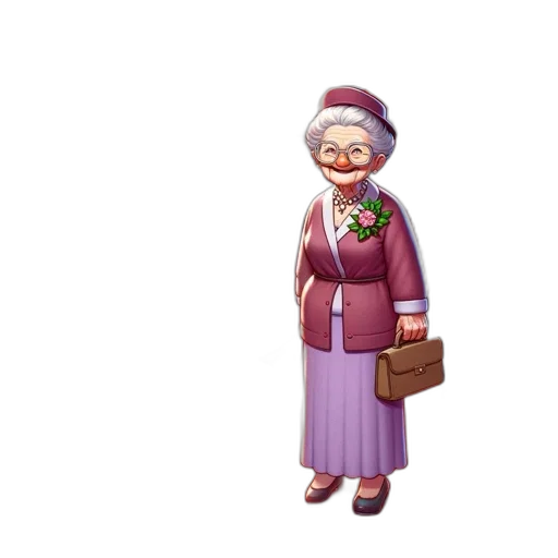 dress, staff, jewelry, 3d render transparent PNG cut-out