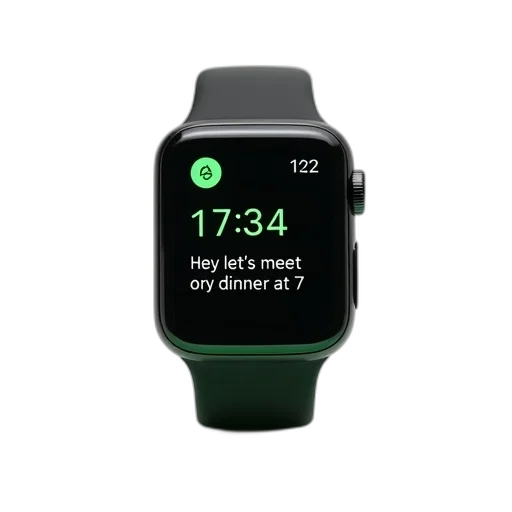 green, black, smartwatch, digital transparent PNG cut-out