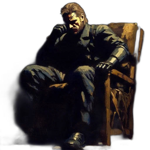 face, mask, jacket, concept art transparent PNG cut-out