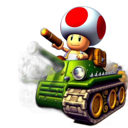 weapon, car, robot, 3d render transparent PNG cut-out