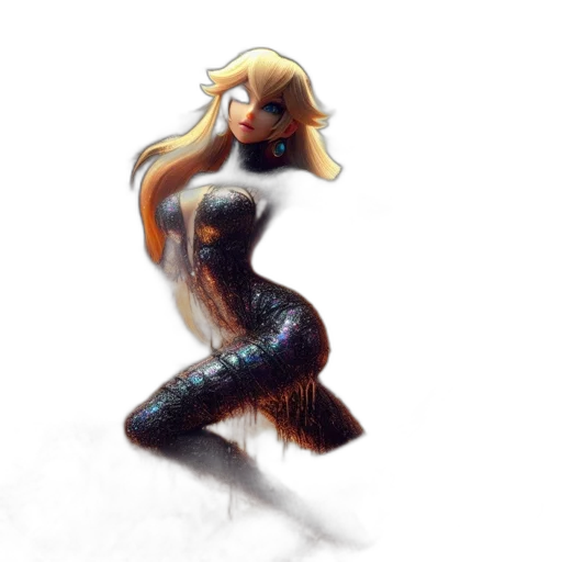 dress, creature, hair, fantasy art transparent PNG cut-out