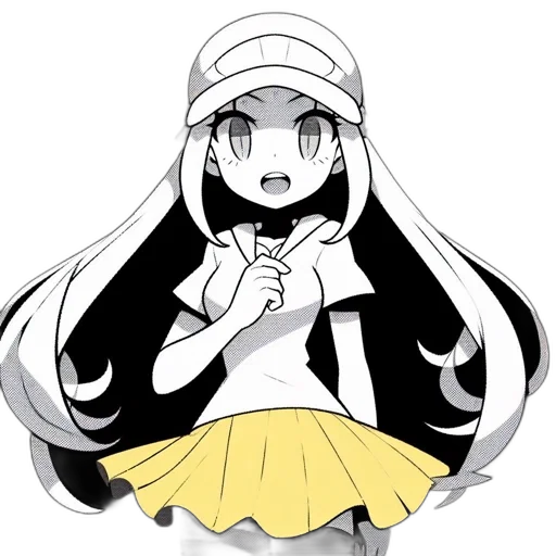hat, staff, dress, hair transparent PNG cut-out