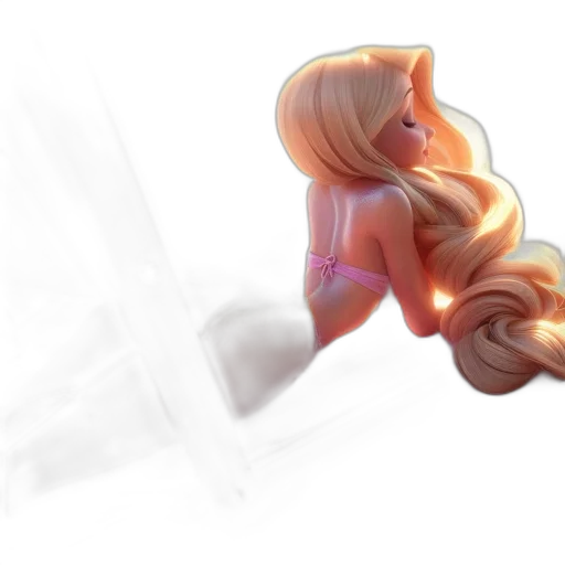 hair, staff, face, crown transparent PNG cut-out