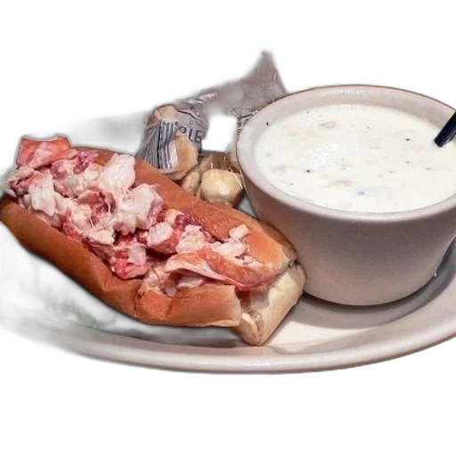 food, plate, lobster, roll transparent PNG cut-out