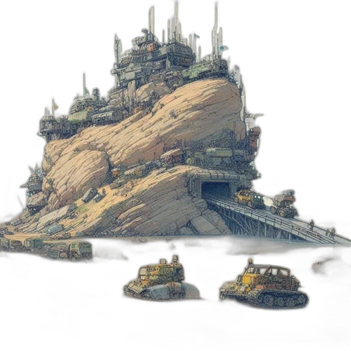 concept art, fantasy art, 3d render, photorealistic transparent PNG cut-out